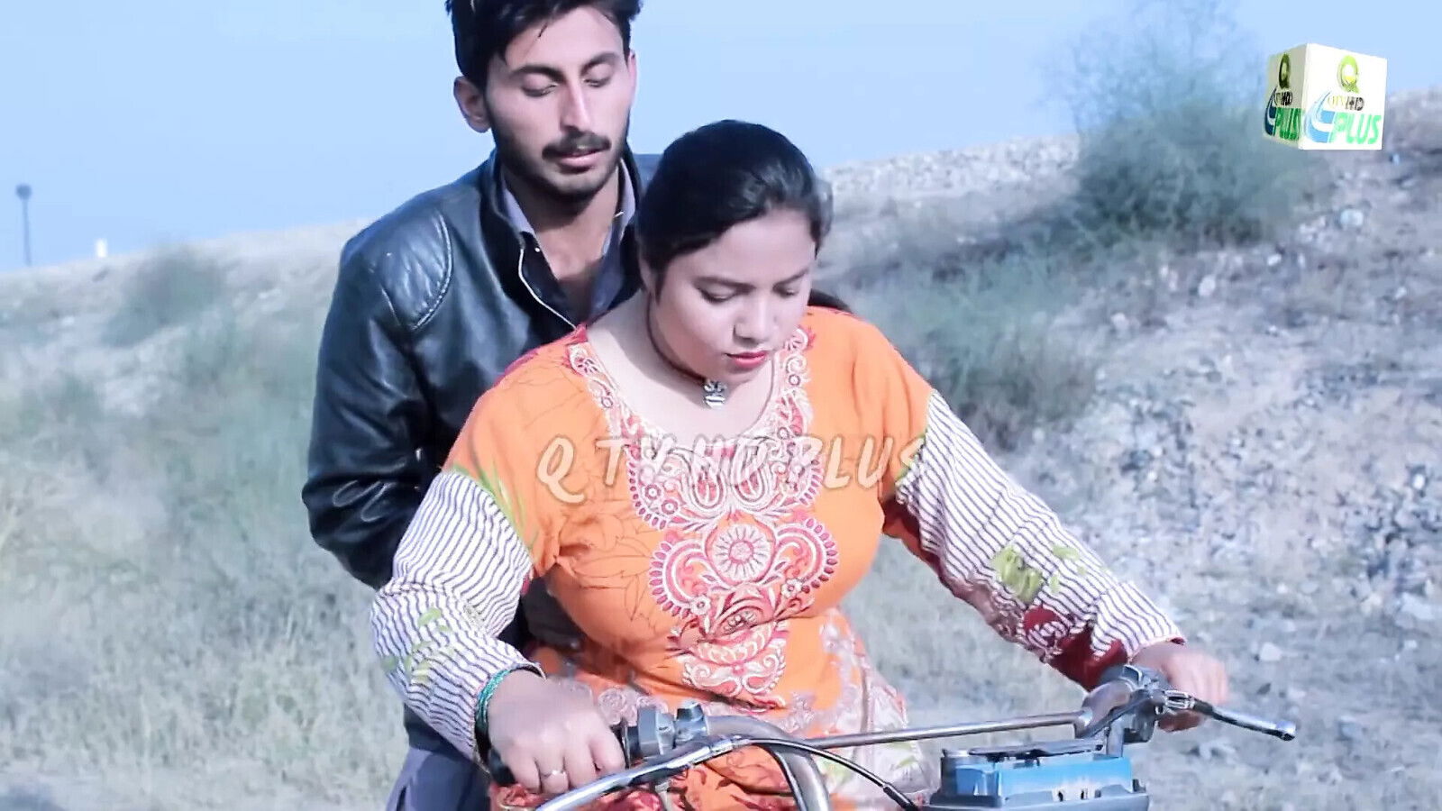 Sadaf Khan bike ride with aunty