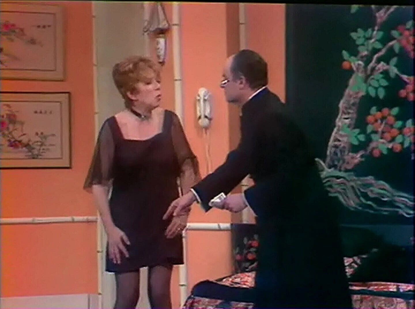 Granny nylon stockings