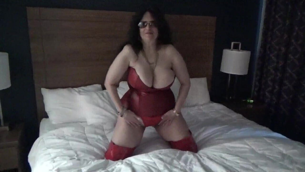 MILF Barely Stays Corset