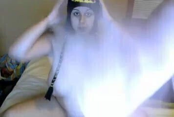 breast girl uses vibe open pussy