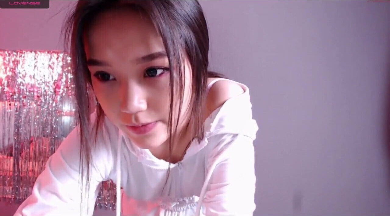 Amazing Anime webcam girl masturbates bedroom, naked