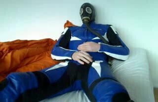 Vanucci Boy in gas mask