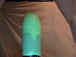 fucking with dildo plugs with cumshot