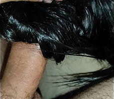Long hair fetish
