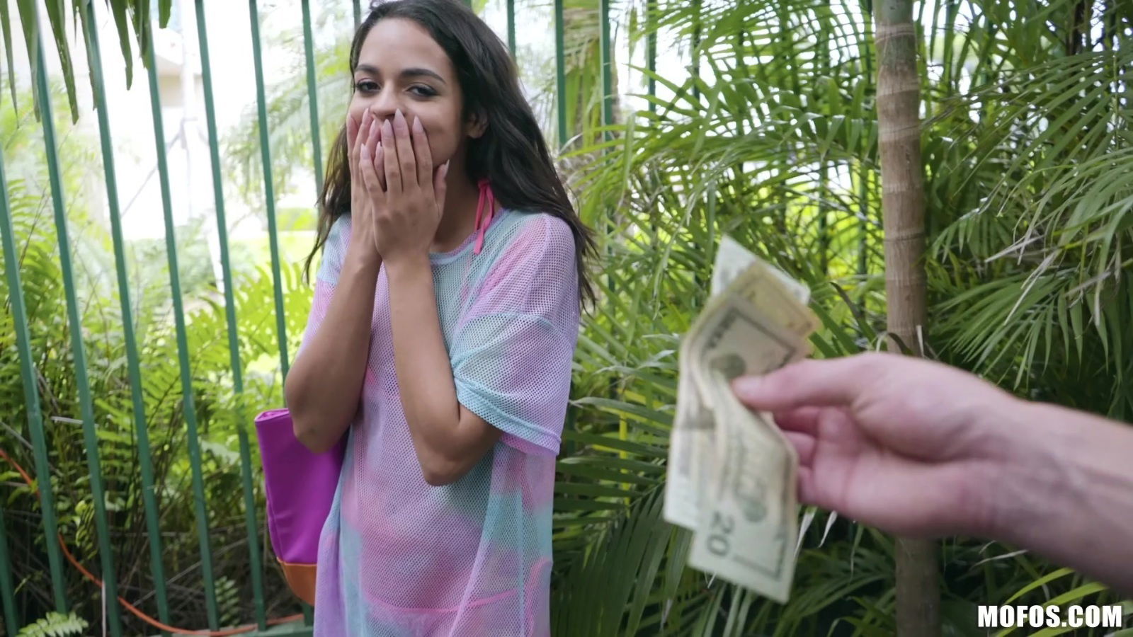 Erotic fucking between lucky stranger hungry Vienna Black