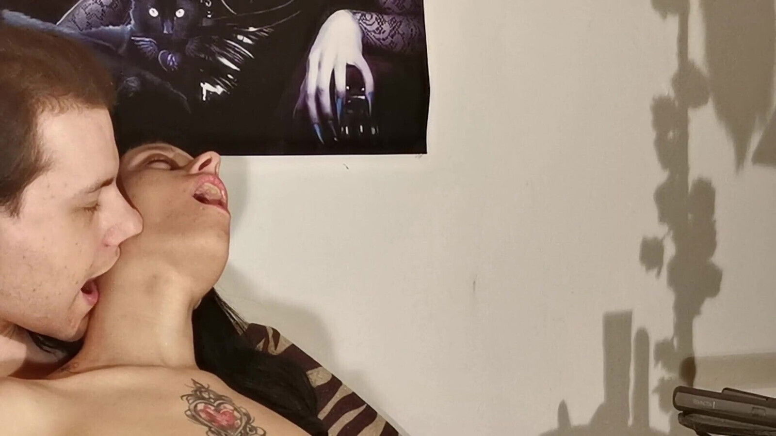 Neck fetish tattooed slim teen slut