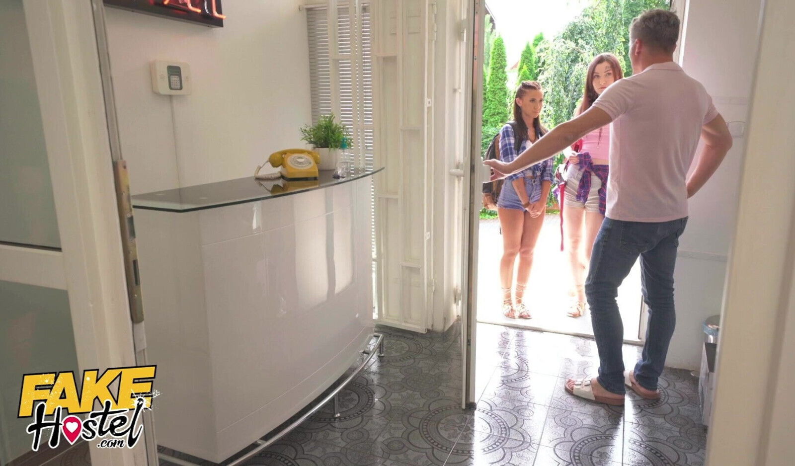 Fake Hostel Threesome With Manager Latina Skinny