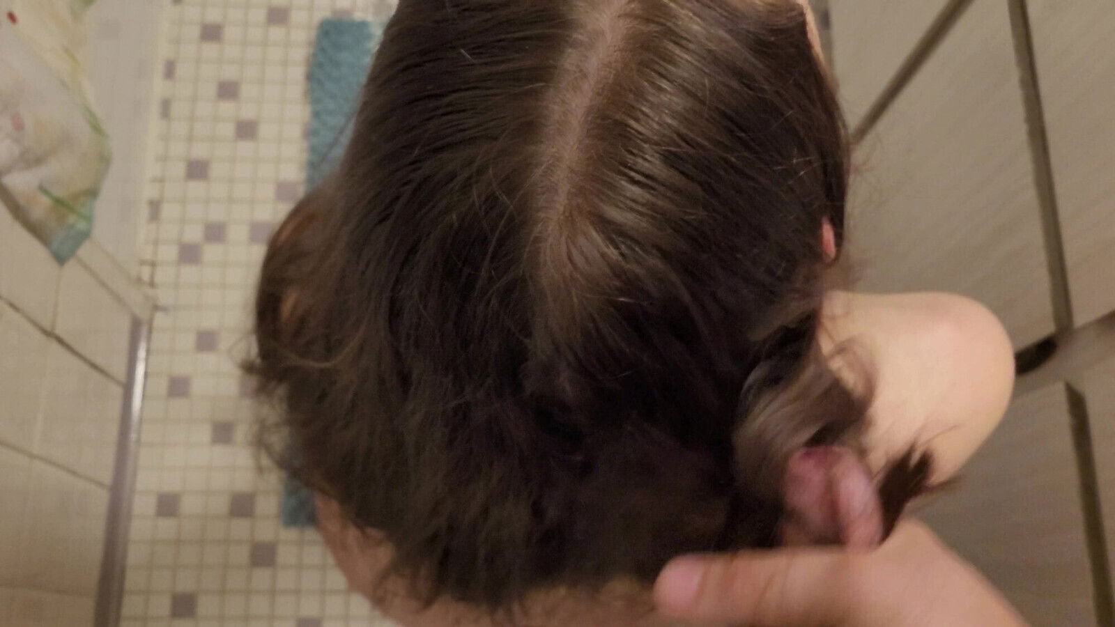 hair fetish, cumshot brush through hair