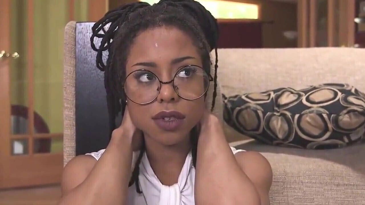 submissived ebony queen with locks rocked