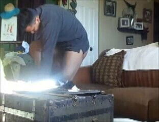 latin painter gets free blowjob from house owner