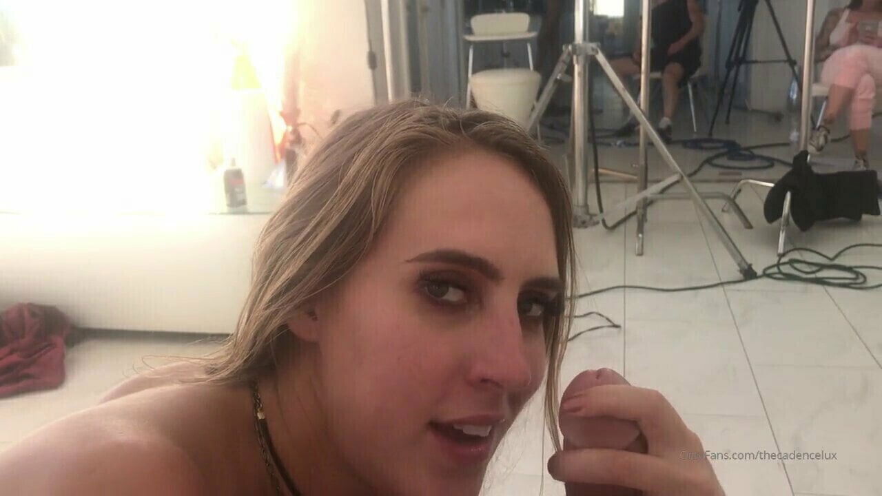 Cadence sucking dick