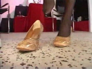 Lesbian Shoe Salon - Fucked with heels