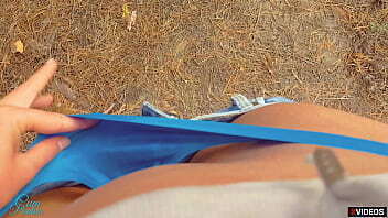 Unfamiliar lumberjack cums panties Risky public panties