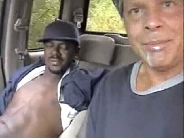 Spermy sucking black dick