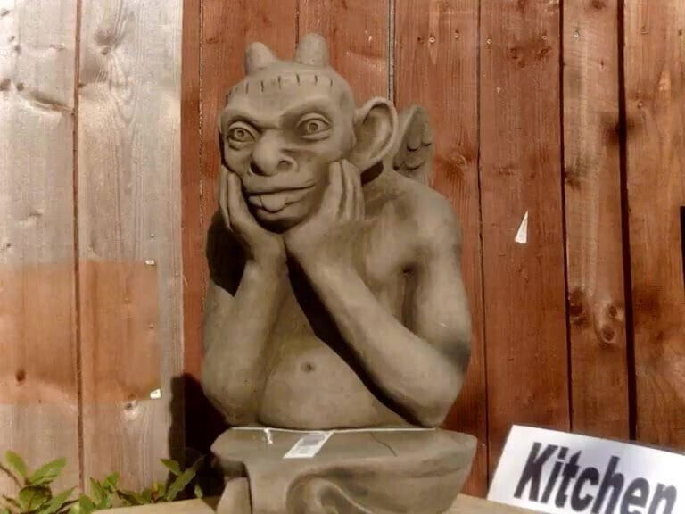 Garden centre wank and cum