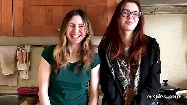 Cute Ukrainian Couple Felicia &amp_ Lina Grind Fine