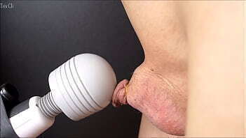 Japanese guy'_s shaved penis masturbation tying skin with penis! Please watch strange ruined cumshot! No.30