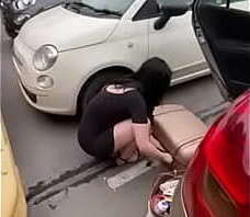 Pornstar Ellie louise wears no knickers in public ! She&rsquo_s in trouble ! The cameras caught her !