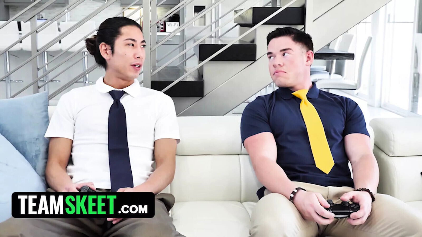 Swap Horny Stepsisters Fuck Each Other's Stepbros