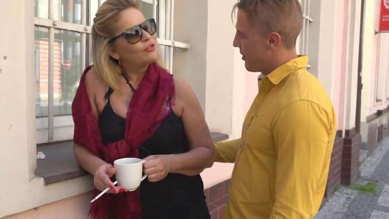 cumshot doggystyle, busty mature gets cunnilingus