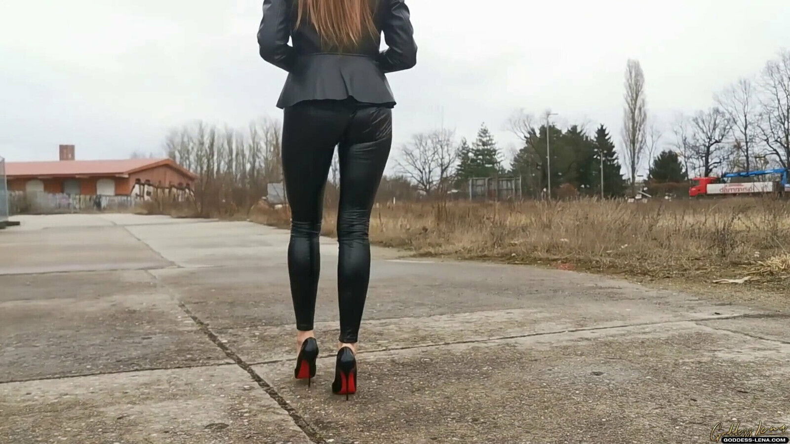 Leather Leggings pumps