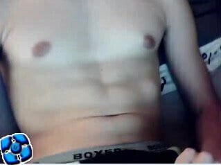 Straight Masturbation and feet on webcam