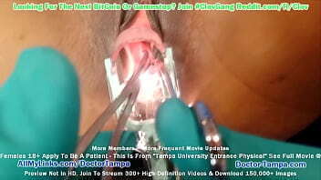 $CLOV - Freshman Lotus Lain Gets Mandatory New Student Physical &amp_ Gyno Exam From Doctor Tampa At GirlsGoneGyno.com