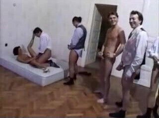 Mature Anal Gangbang on the Bed