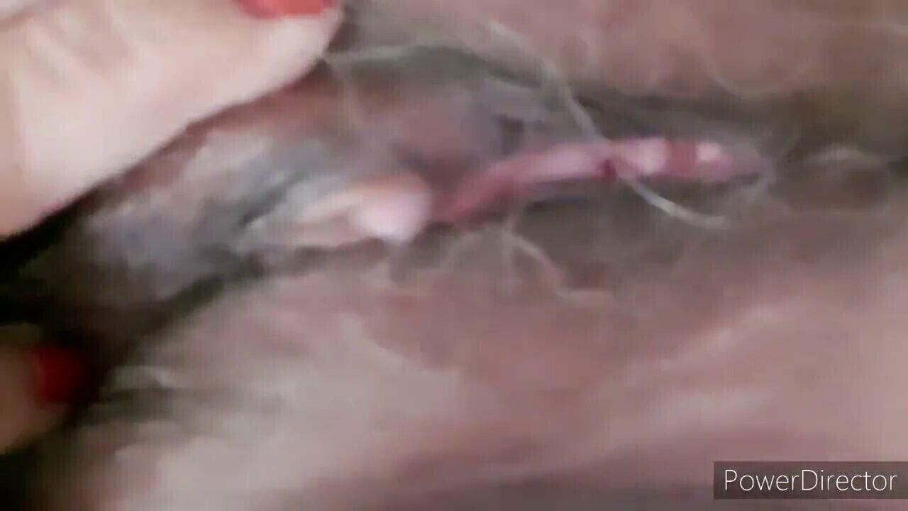 Fingering masturbating hairy pussy. Mature Latina woman