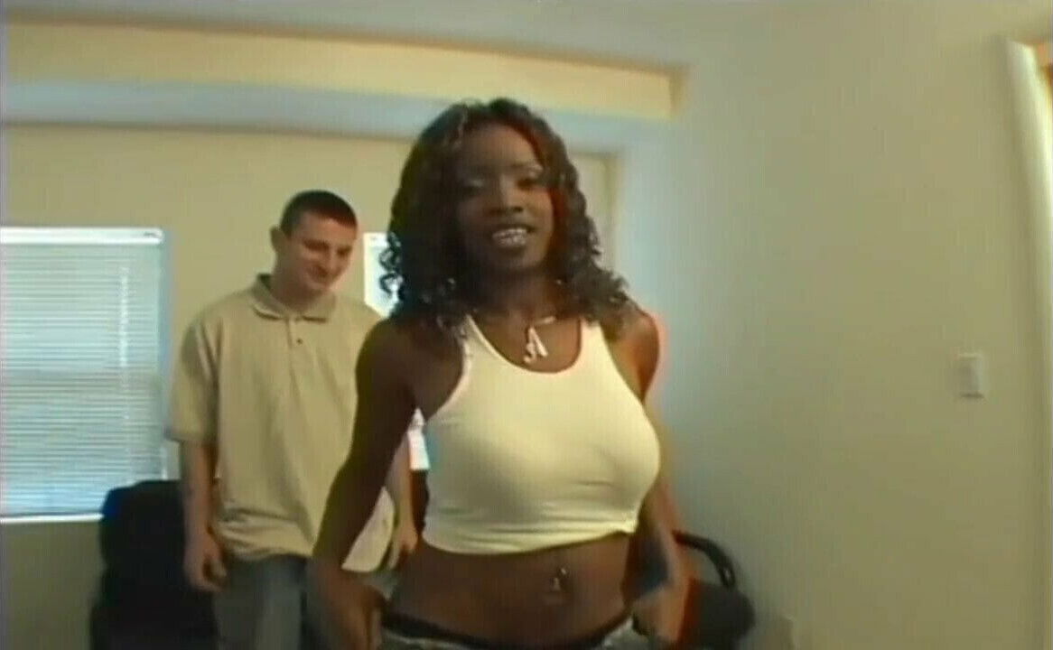 Cute ebony interviewed bang scene