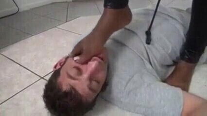 Ebony Long Toenail Foot Domination