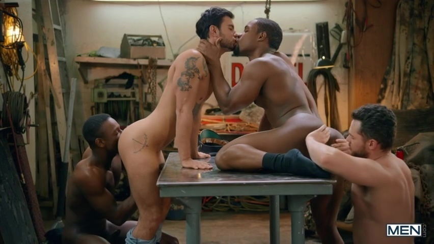 Finland: Service Station: Bareback Deangelo Jackson, Roman Todd River Wilson