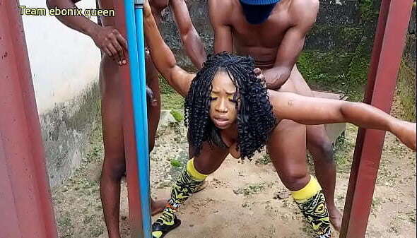 caught step getting fucked black dicks behind house