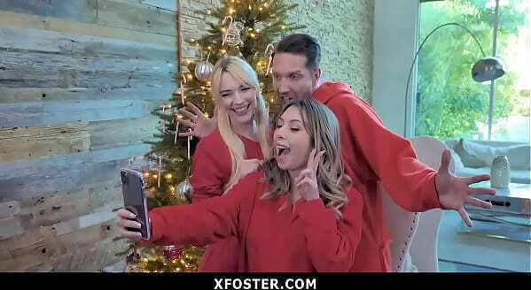 Cute Adopted Daughter Joins Foster Parents Christmas Fuck