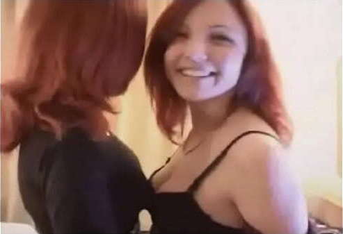 Sexy Lesbian redhead Euro twins cunnilingus oral play pussy eating