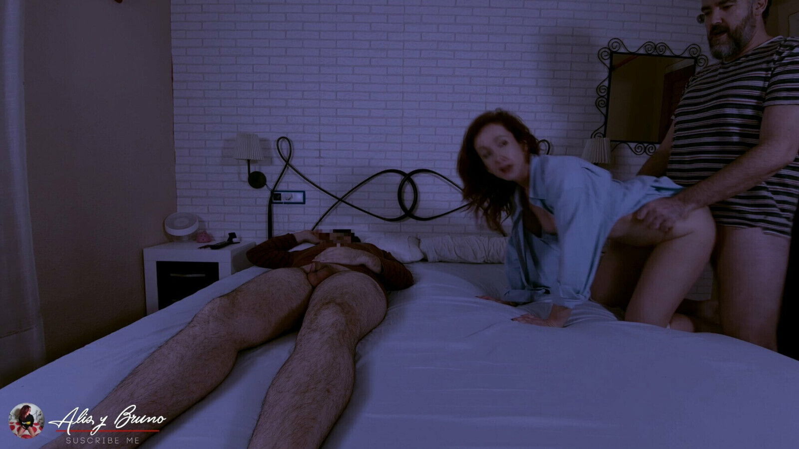 Having threesome though husband doesn't know