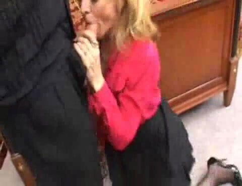 Secretary Mature and Stockings by snahbrandy