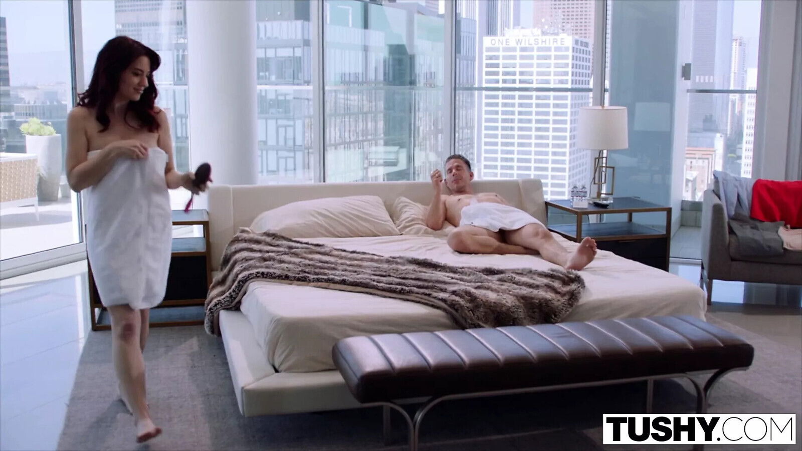 TUSHY Anal-curious redhead Jessica spices marriage