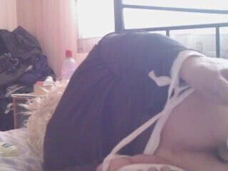 Tranny tied and toyed