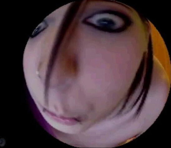 Goth Girl Plays With Filter