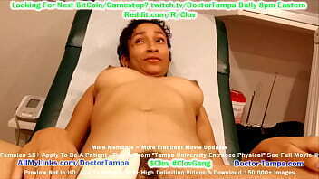 $CLOV - Become Doctor Tampa &amp_ Give Breast &amp_ Gyno Exam To Large Tit Ebony Miss Mars As Part Of Her University Physical @ GirlsGoneGyno.com
