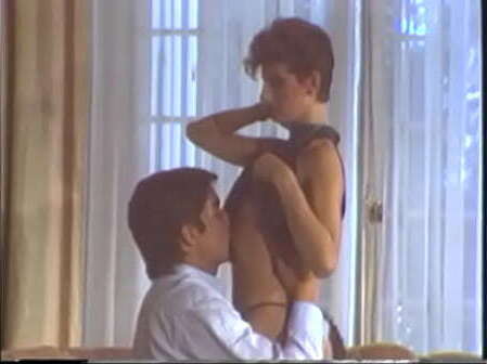 Redhaired floozie Sharon Mitchell sent friends card from Paris with lust where roommate Barbara Caron acquainted with glad looking hair&rsquo_s breadth young Alain Delon asked about autograph note