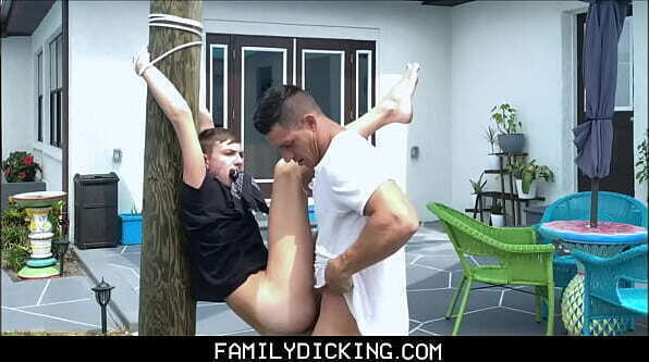 Twink Nephew Johnny Hunter Tied To Tree Fucked By Muscle Hunk Uncle