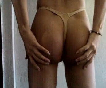 Cum in condom with my THONG 3