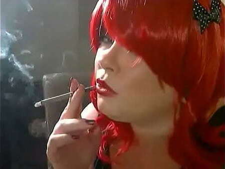 Chubby British Mistress Smokes Cigarette
