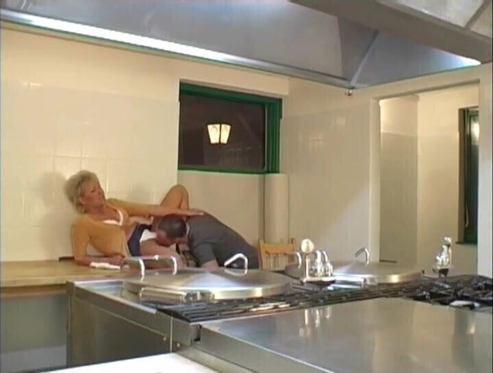 Mature woman kitchen