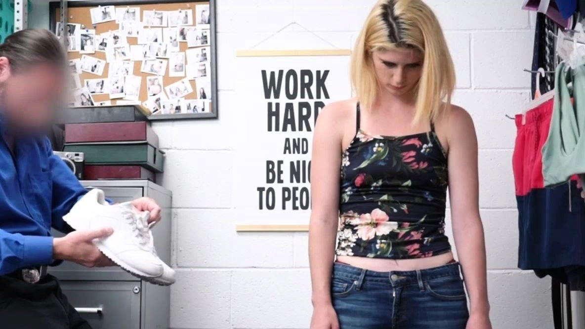 blonde Madison haze sucks officers dick