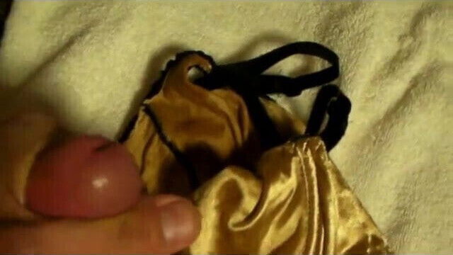 Jerking off with Neighbors Bra