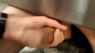 Under Stall Dick Play and Suck