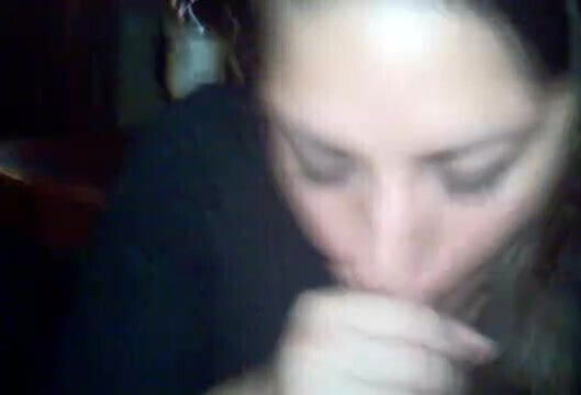 amateur girlfriend gags on his sperm